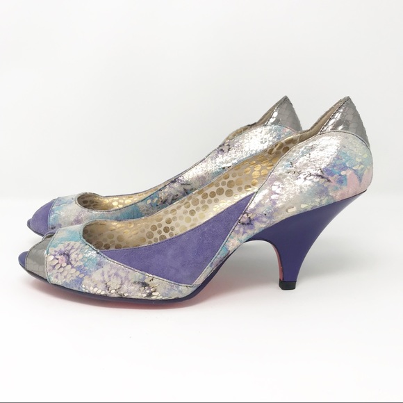 Poetic License Shoes - Anthropologie Poetic License Purple heels pumps